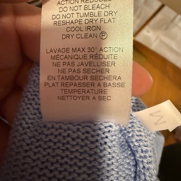 Bianca & BluSoft Muted Blue Shirt with Crew Neck and Short Sleeves - Picture 9 of 9